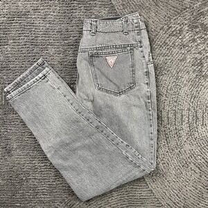 Vintage Guess Jeans by Georges Marciano Mens 28x28 Gray Wash Button Fly USA Made